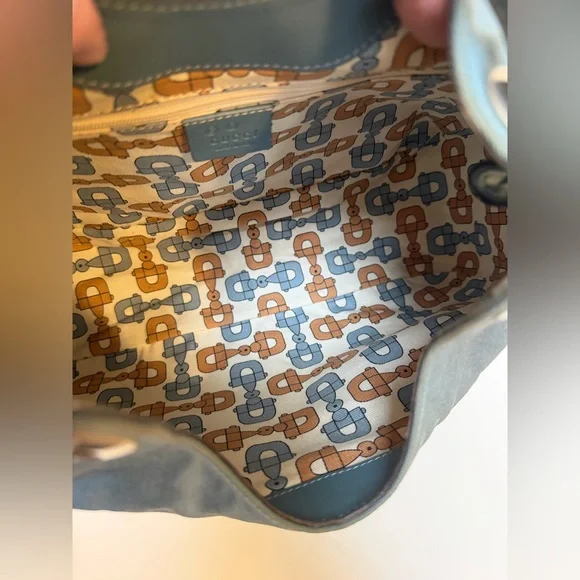 Gucci Vintage Blue Quiet Luxury Bag EUC - Picture 12 of 17